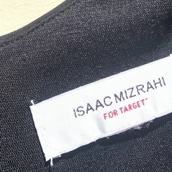 Isaac Mizrahi Black Surplice Dress 6 - Picture 6 of 6